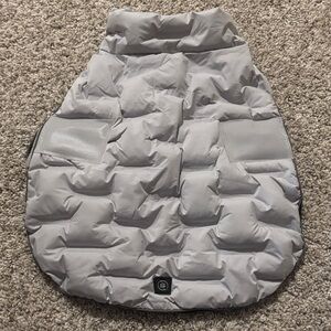 NWT Silverpaw Gray Dog Puffer Jacket Large